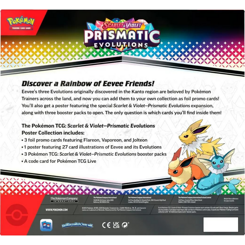 Scarlet & Violet Prismatic Evolutions Poster Collection POKEMON TCG