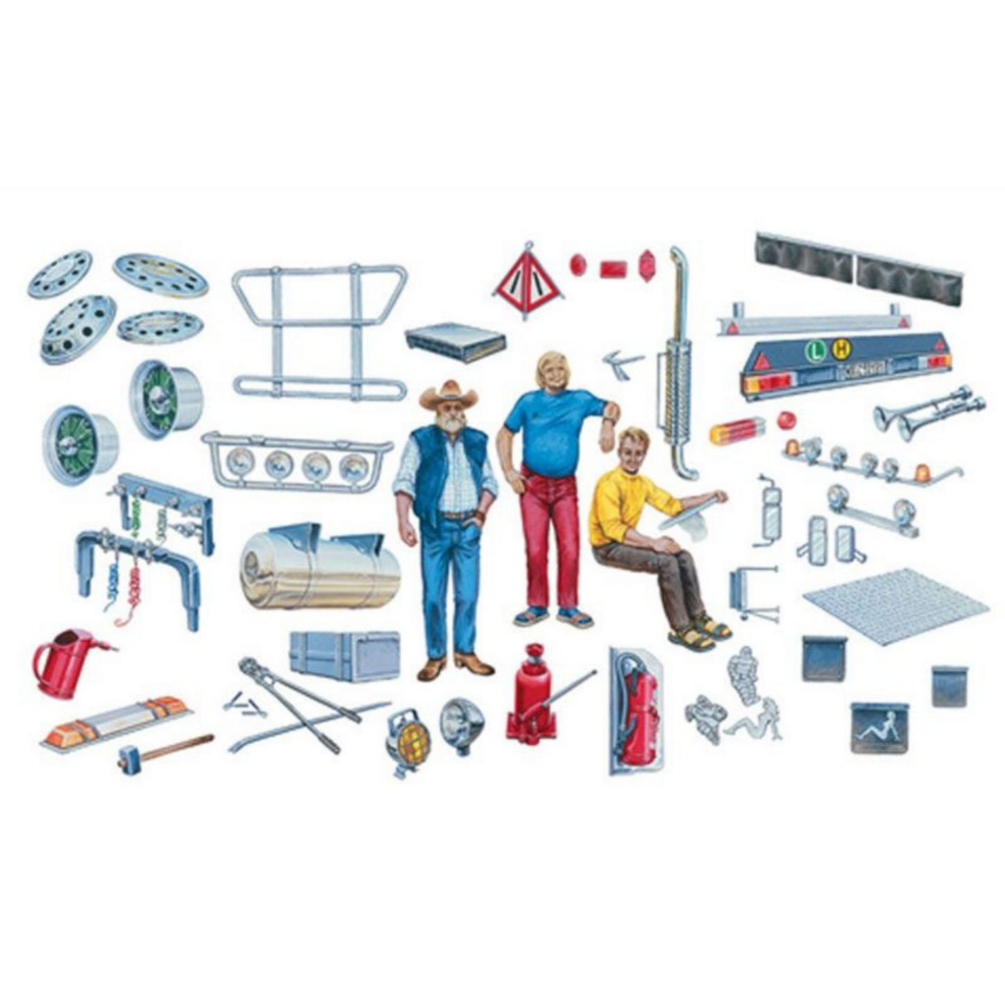 ITALERI TRUCK ACCESSORIES SELF BUILD KIT