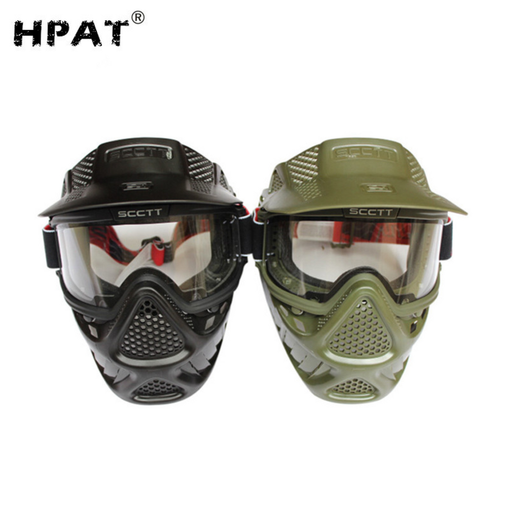 HPAT Scott Paintball & Gel Ball Mask with Anti-Fog Lens