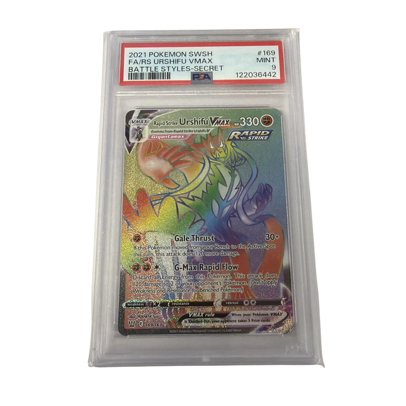 PSA Graded 9 Mint -2021 - Rapid Strike Urshifu Vmax