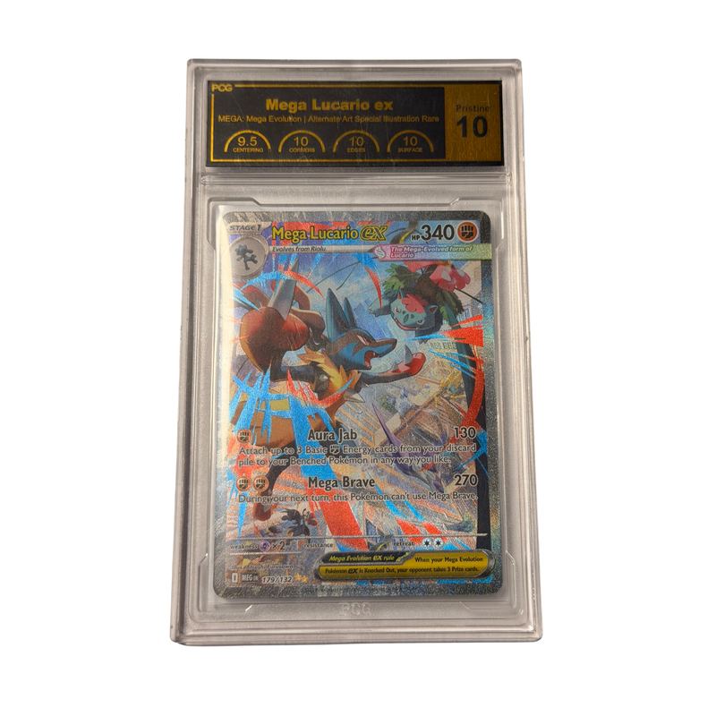 PCG Graded 10 Pristine -2025 -Mega Lucario Ex Illustration Rare