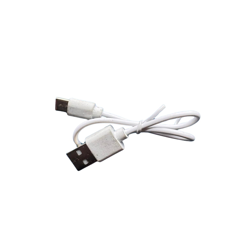 USB A TO USB C 290mm charger white