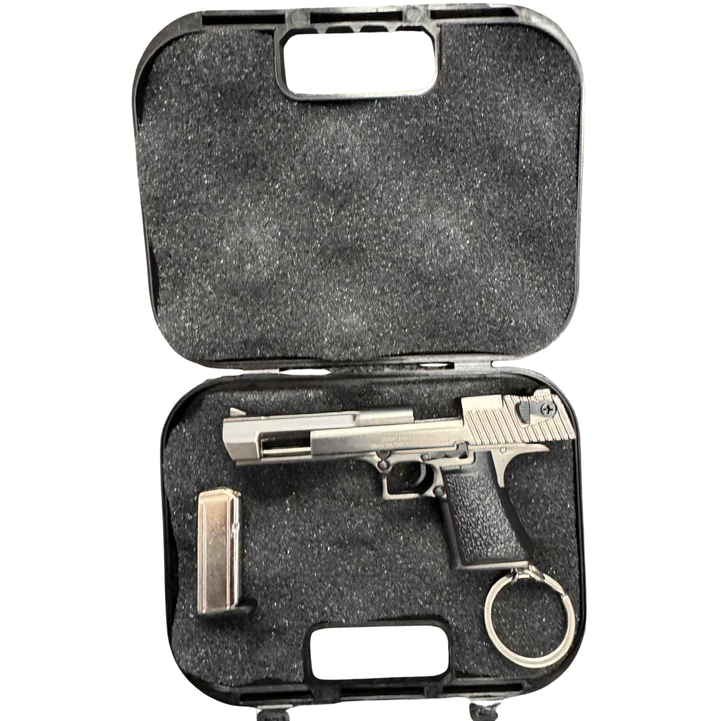 
                  
                    Mini Desert Eagle Keychain – Functional Slide with Imitation Round
                  
                