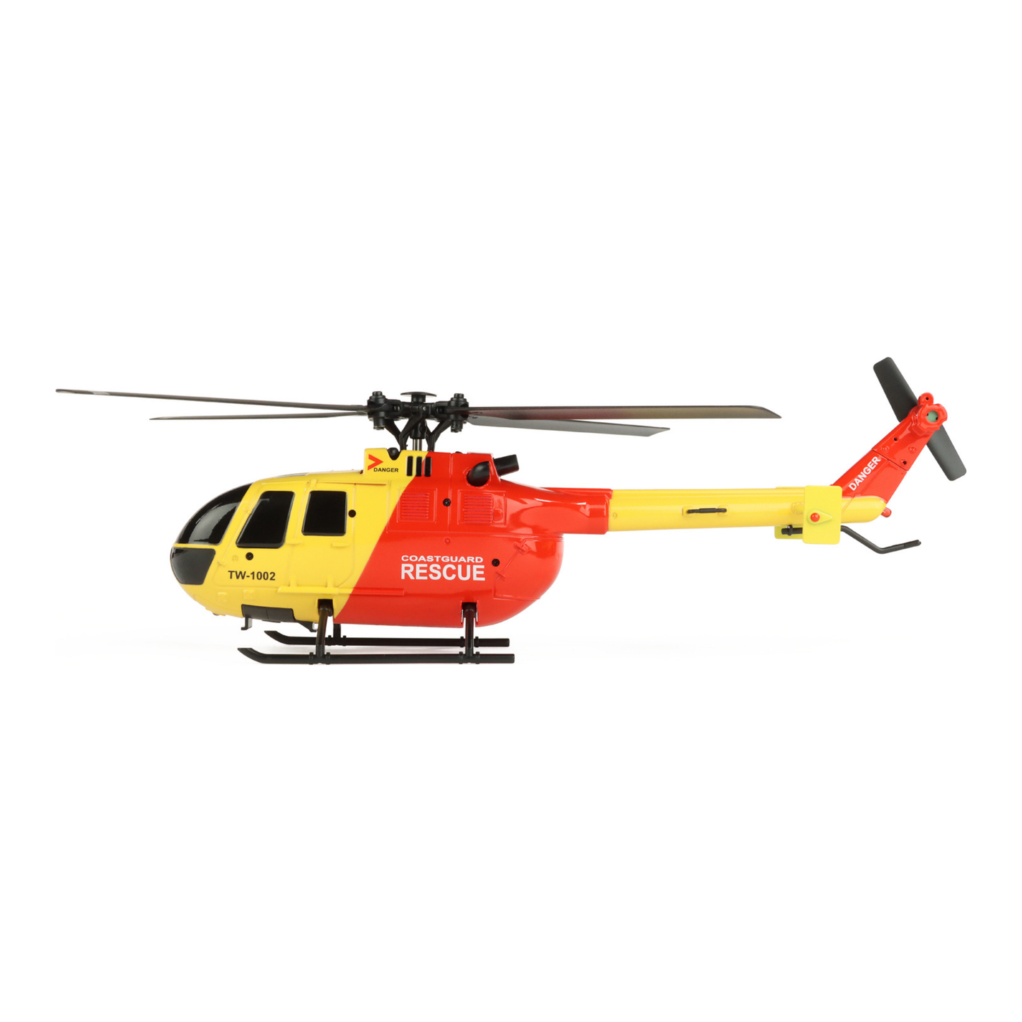BO-105 Scale 250 Flybarless Helicopter with 6 Axis Stabilisation and Altitude Hold (Yellow/Red)-Command Elite Hobbies-ProHobbies