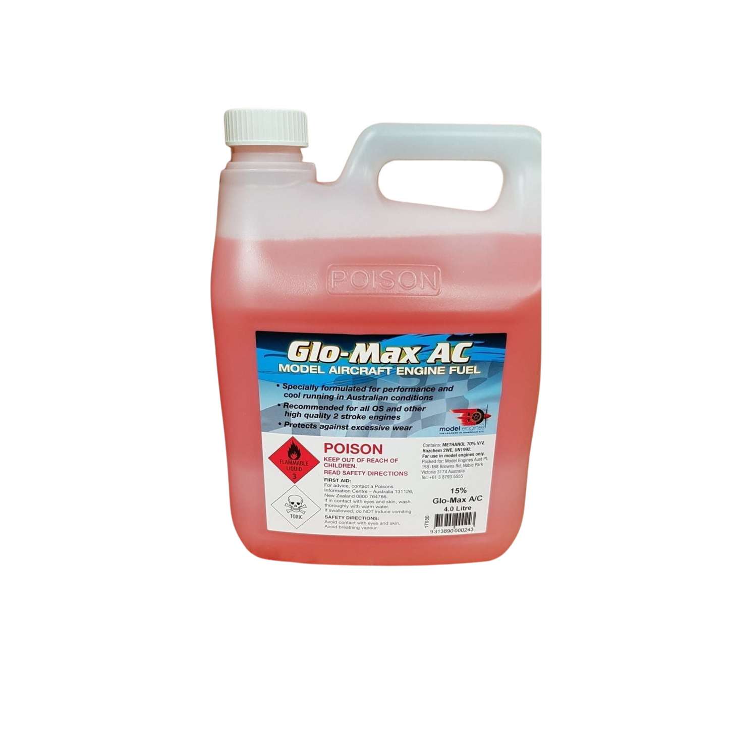 GLO-MAX AC FUEL 15% NITRO 4LT
