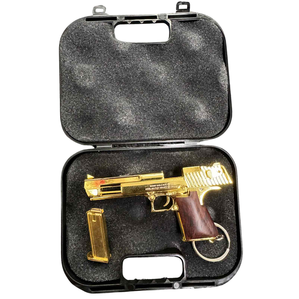 Mini Desert Eagle Keychain – Functional Slide with Imitation Round