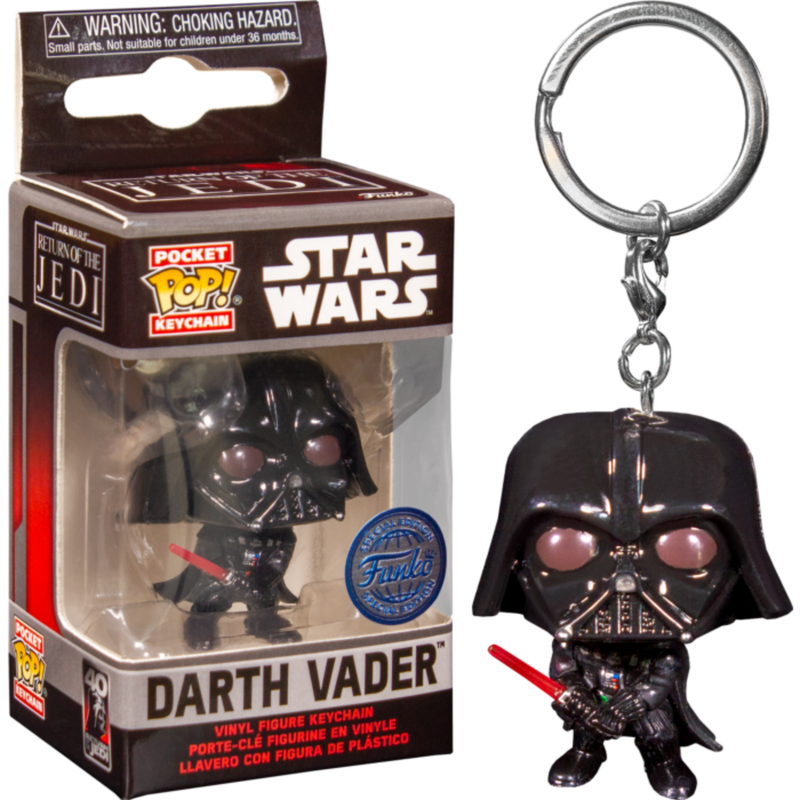 Star Wars Episode VI: Return of the Jedi - Darth Vader 40th Anniversary Pop! Vinyl Keychain