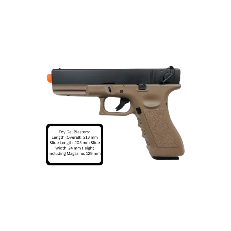 Army Armament Stage 1 R18-B Full Auto G Gel Blaster 18C TAN GBB PISTOL