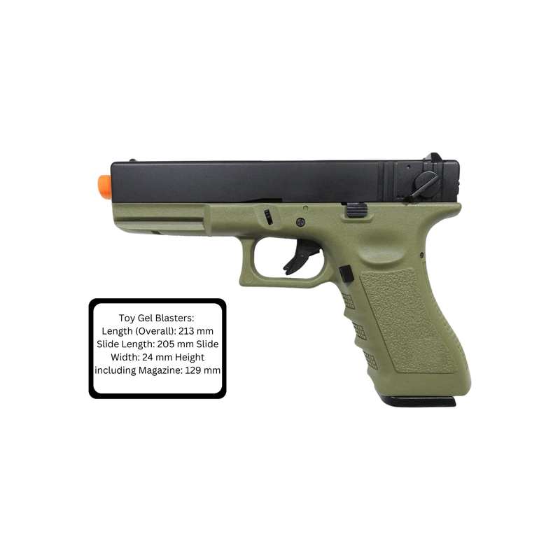 Army Armament Stage 1 R18-A Full Auto G Gel Blaster 18C Green GBB PISTOL