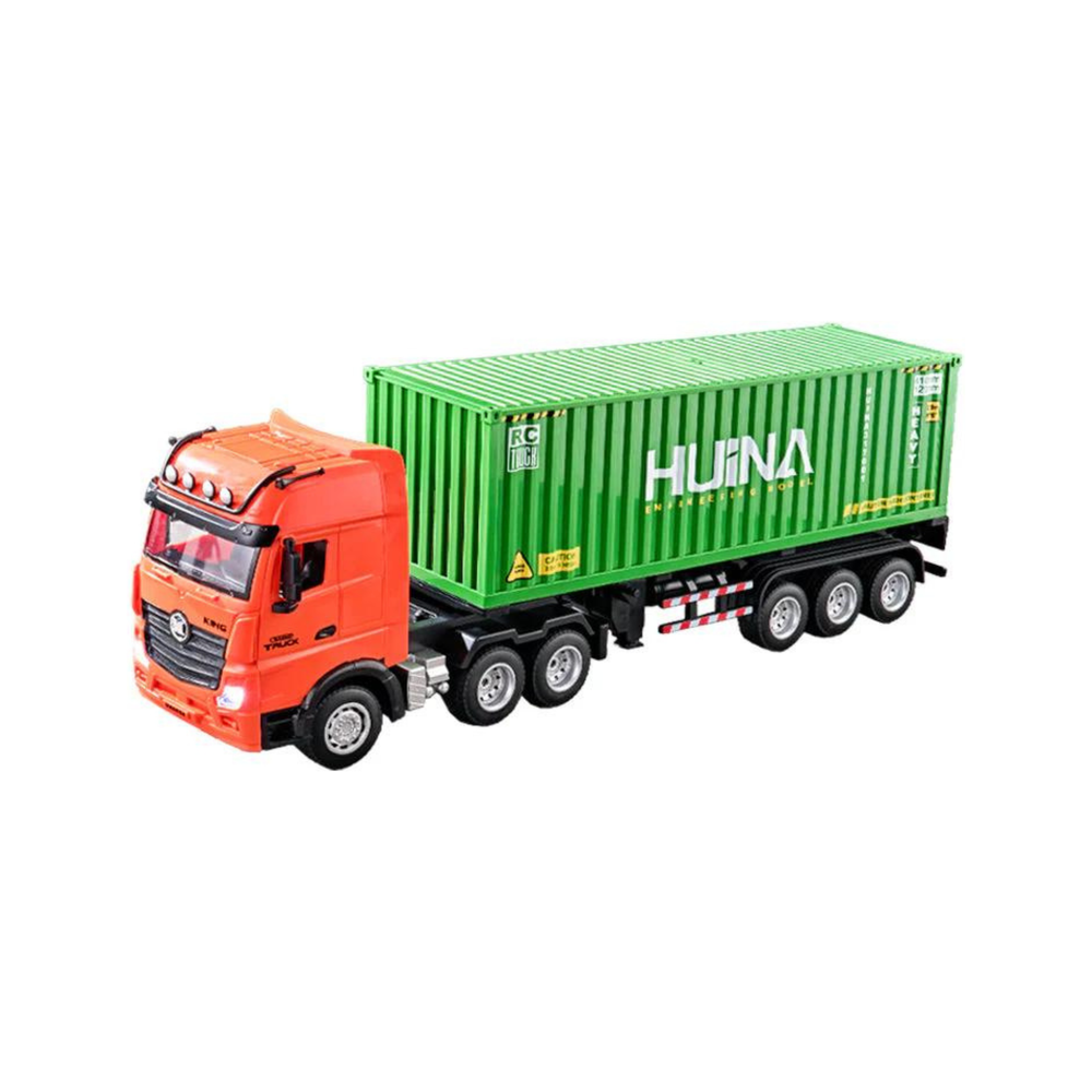 HUINA 1317 1:18 Semi-alloy Remote Control Container Truck( 2024 New Model)