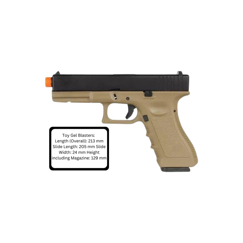 Army Armament Stage 1 R17-B G Gel Blaster 17 GBB PISTOL TAN