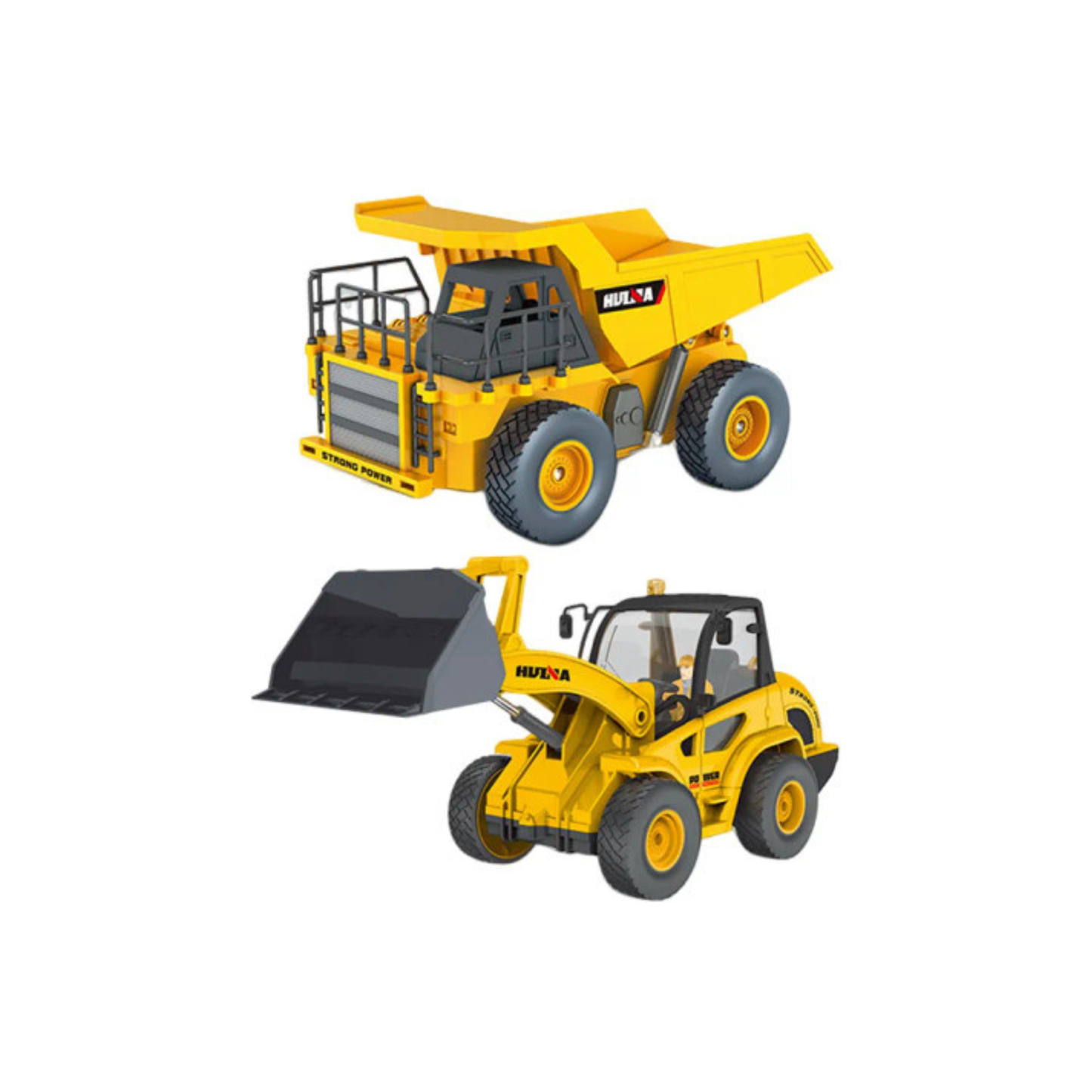Huina 1515 1:24 9CH RC Alloy Dump Truck & Heavy Excavator Combo