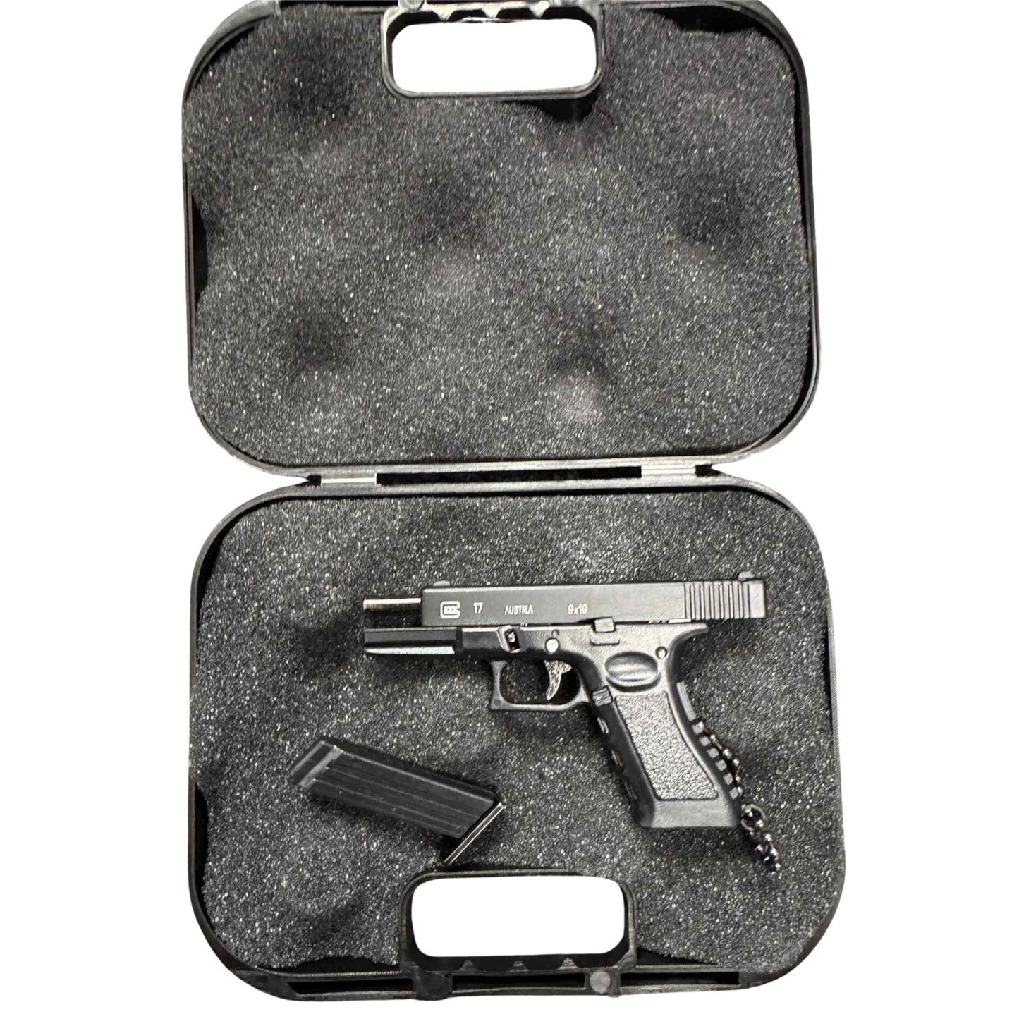 
                  
                    Mini G17 Keychain – Slide Action with Imitation Round
                  
                