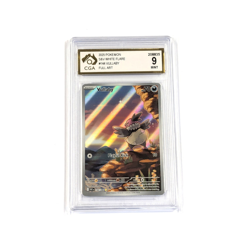 CGA Graded Pokemon SV: White Flare #144 Vullaby - Graded