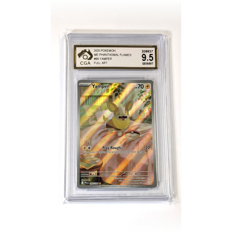 CGA Graded Pokemon ME02: Phantasmal Flames #099 Yamper - Graded