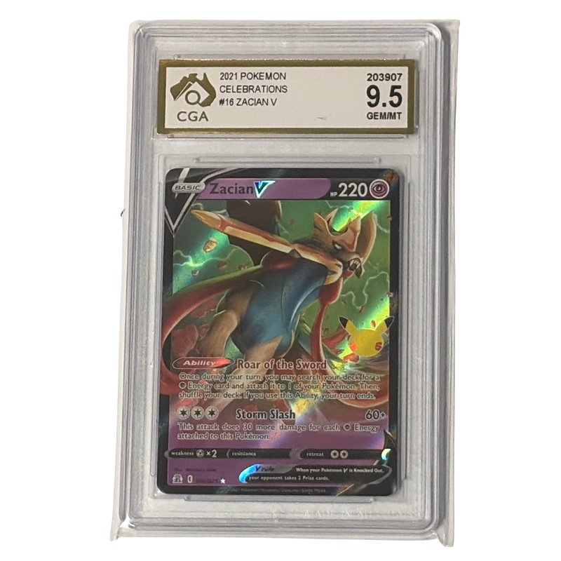 CGA Graded Pokemon Celebrations #16 Zacian V - Graded