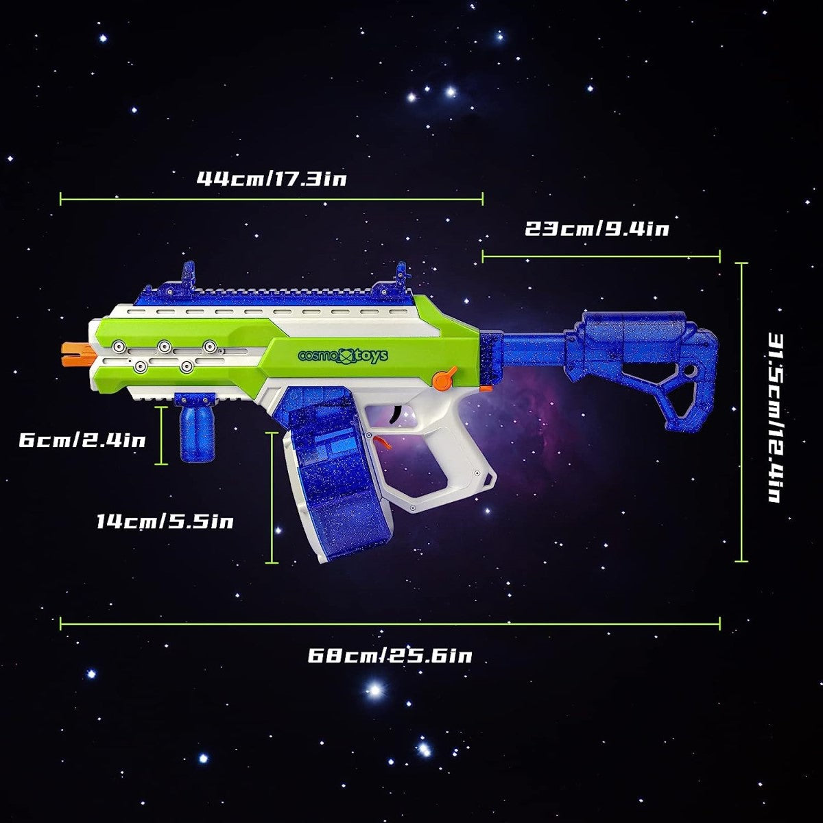 
                  
                    مسدس جل CosmoX Sirius Sci-Fi - اللازورد والليمون 
                  
                