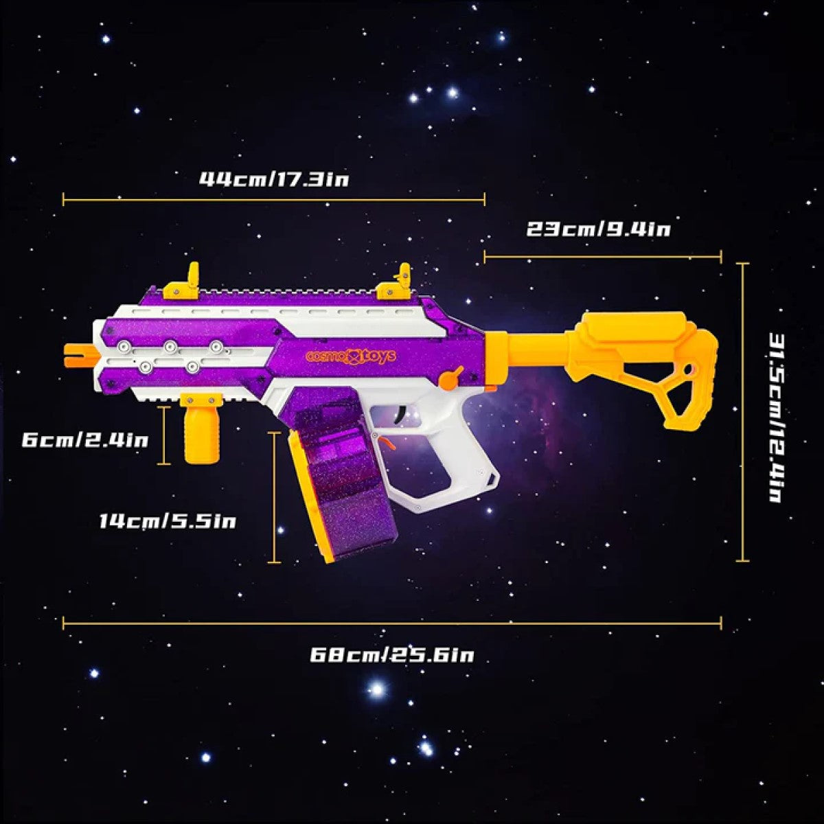 
                  
                    CosmoX Sirius Sci-Fi Gel Blaster – Purple and Amethyst
                  
                