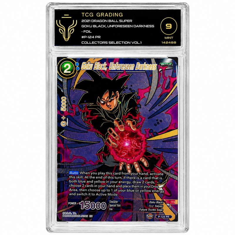 2021 Dragon Ball Super Goku Black, Unforeseen Darkness P-124 PR Foil Collector’s Selection Vol. 1 TCG 9