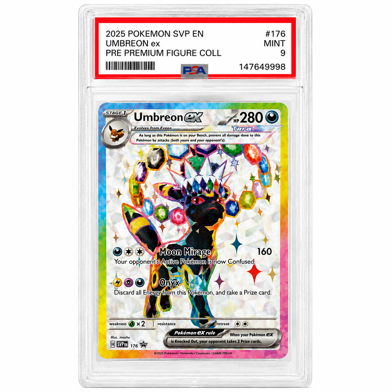 2025 Pokémon Umbreon ex #176 SVP Black Star Promo PSA 9