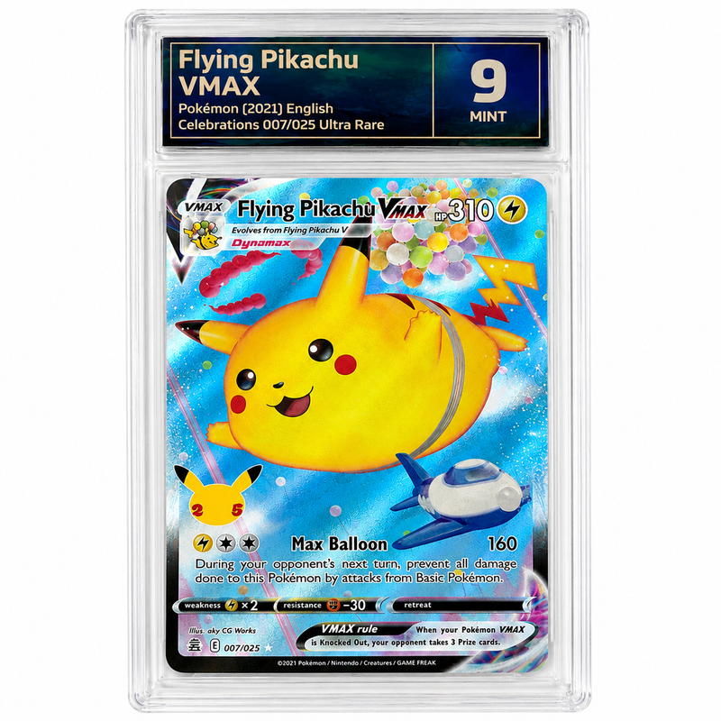 Pokémon Flying Pikachu VMAX #007/025 Ultra Rare – Celebrations – TCG 9 Mint