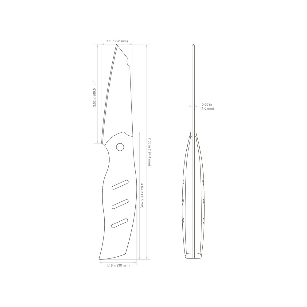 
                  
                    Olight-Oremake Sheepdog Professional Super Sharp Chef's Knife - 3.5-inch Paring Knife
                  
                