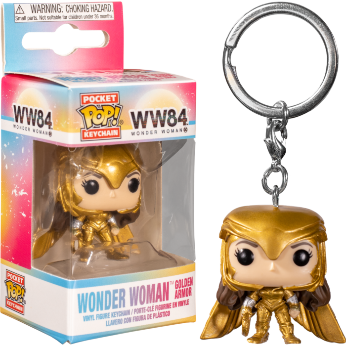 Wonder Woman 2 - WW Gold Power Pose Pop! * Keychain