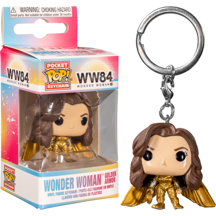 Wonder Woman 2 - WW Gold No Helmet Pop! * Keychain