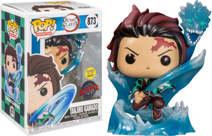 Demon Slayer - Tanjiro with Dragon Translucent Glow in the Dark Pop! Vinyl Figure