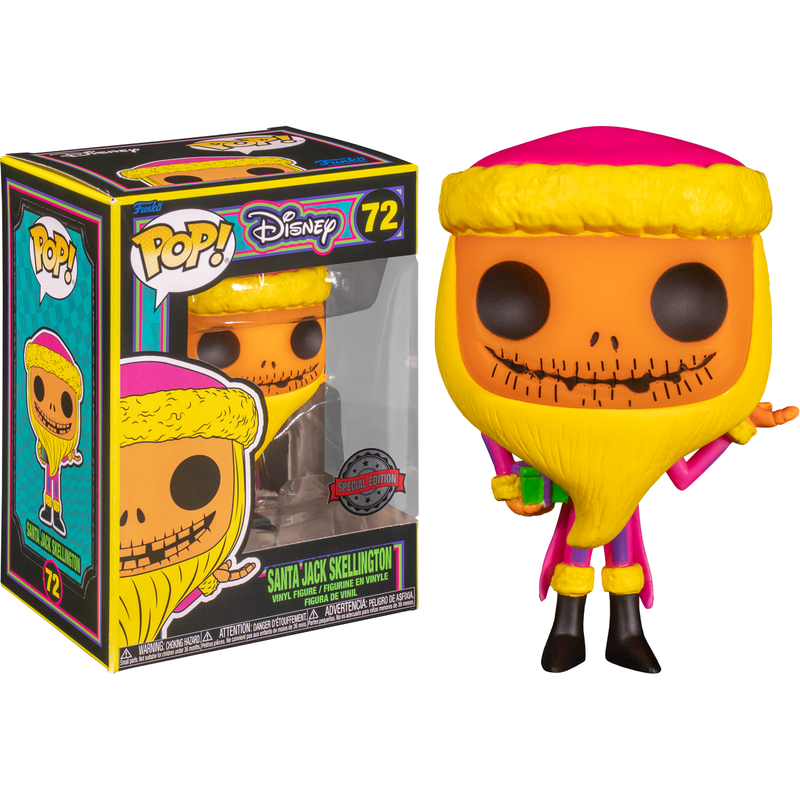 The Nightmare Before Christmas - Santa Jack Skellington Blacklight Pop! Vinyl Figure