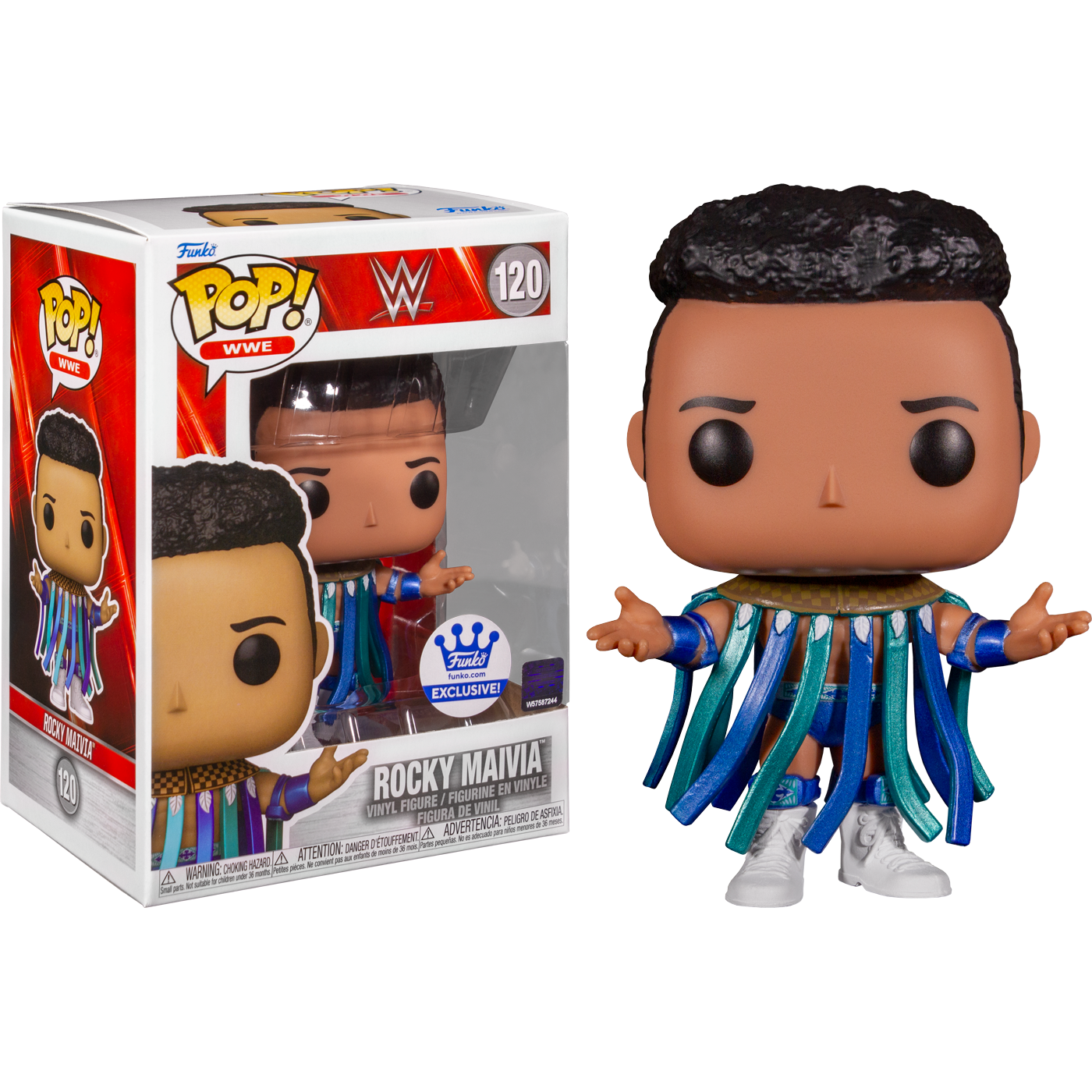 WWE - Rocky Maivia (The Rock) Metallic Pop! Vinyl Figure (Funko / Popcultcha Exclusive)-Collectible-IKON-ProHobbies