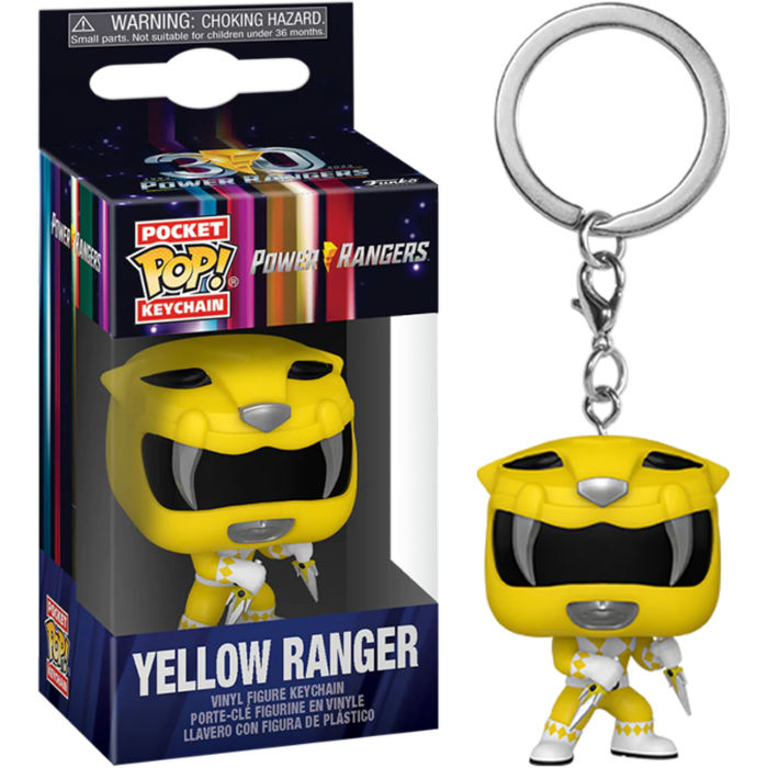 Power Rangers 30th - Yellow Ranger Pop! * Keychain