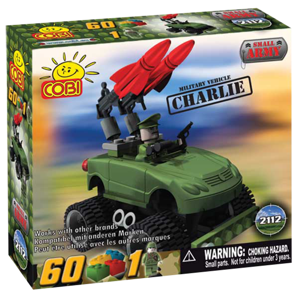 Small Army - 60 Piece Charlie Military Vehicle Construction Set-Cobi-ProHobbies
