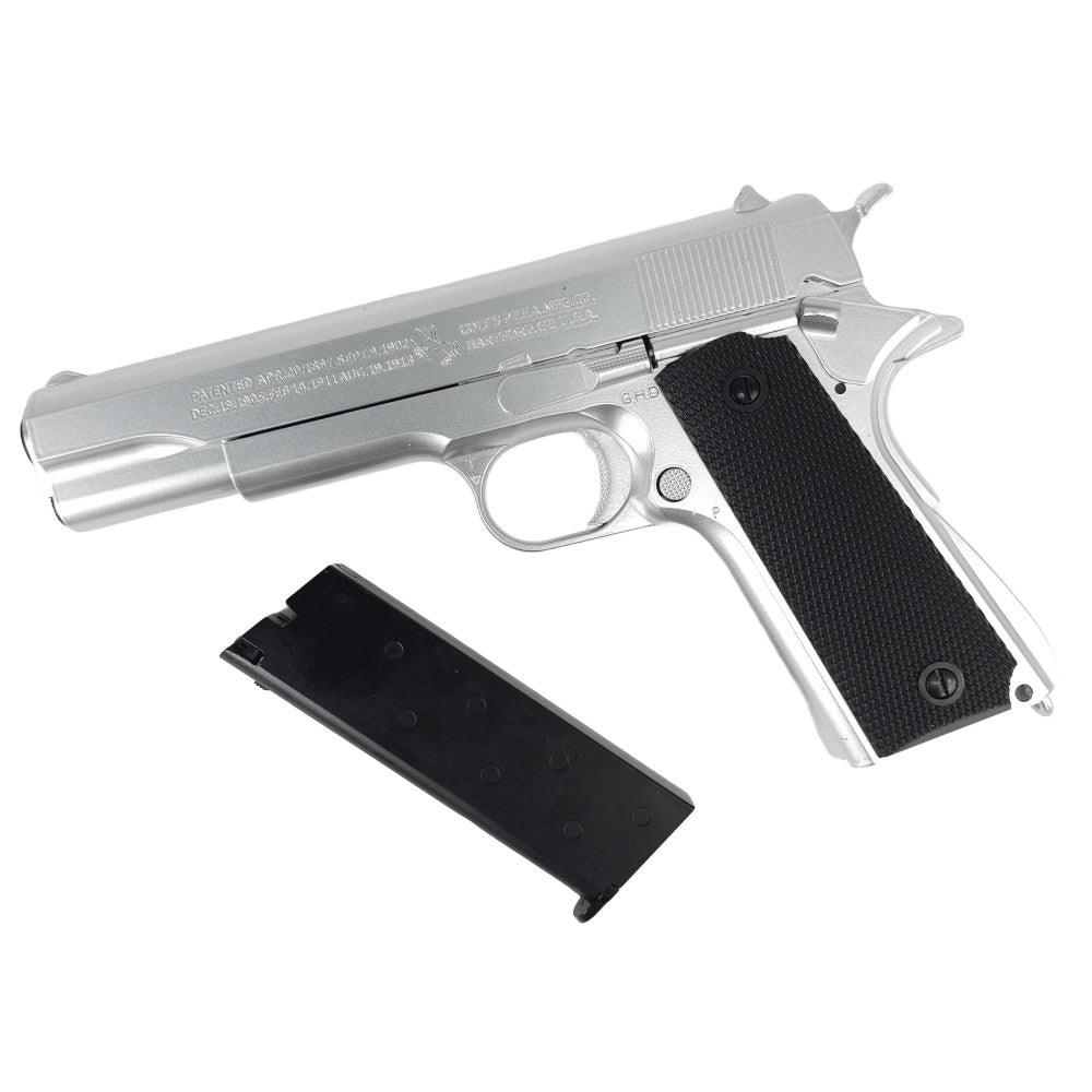 
                  
                    KELe Colt 1911 Full Metal Manual Gel Blaster – Silver
                  
                