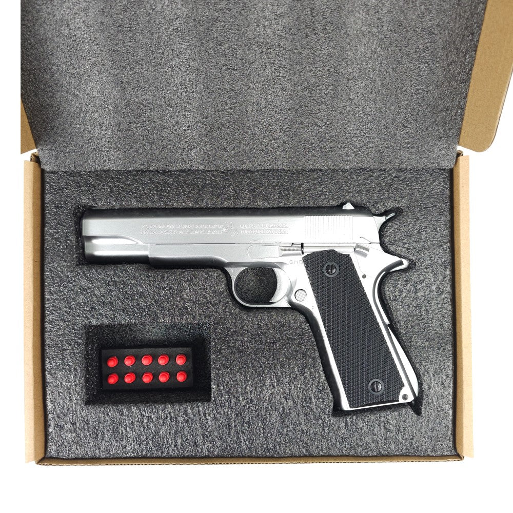 
                  
                    KELe Colt 1911 Full Metal Manual Gel Blaster – Silver
                  
                