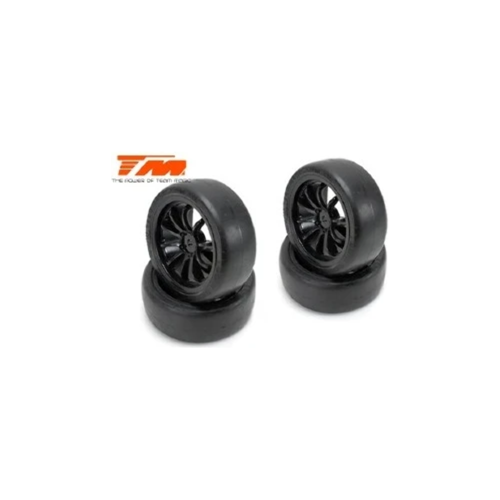 Team Magic 10-Spoke Mounted Tyre Black - 503333BK