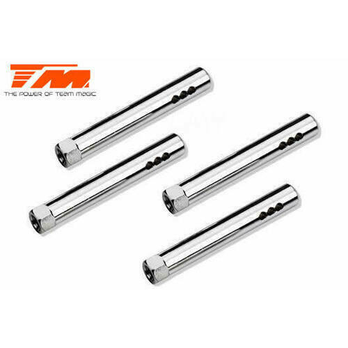 Team Magic E4D MF Aluminium 7075 battery holder - Silver