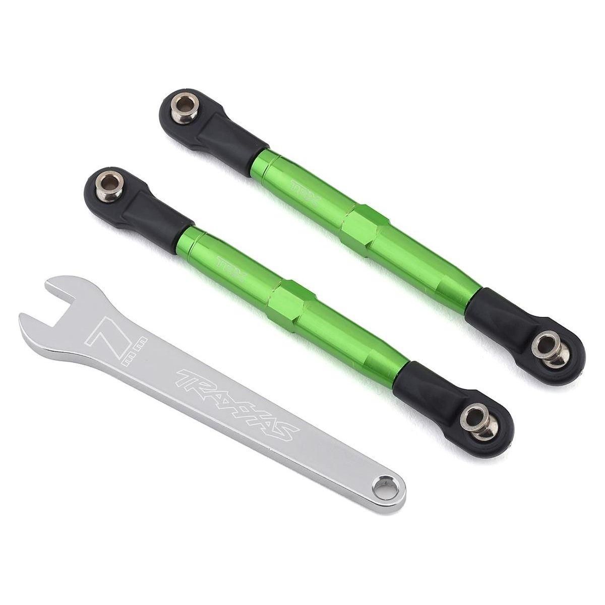 T/XAS CAMBER LINKS, FRONT (TUBES GREEN 7075-T6 Aluminum)