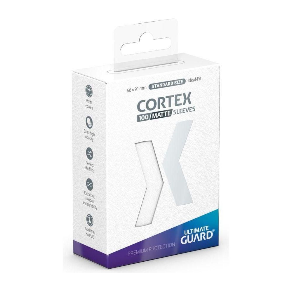 Ultimate Guard: Sleeves – Cortex Matte – White-LetsPlayGames-ProHobbies