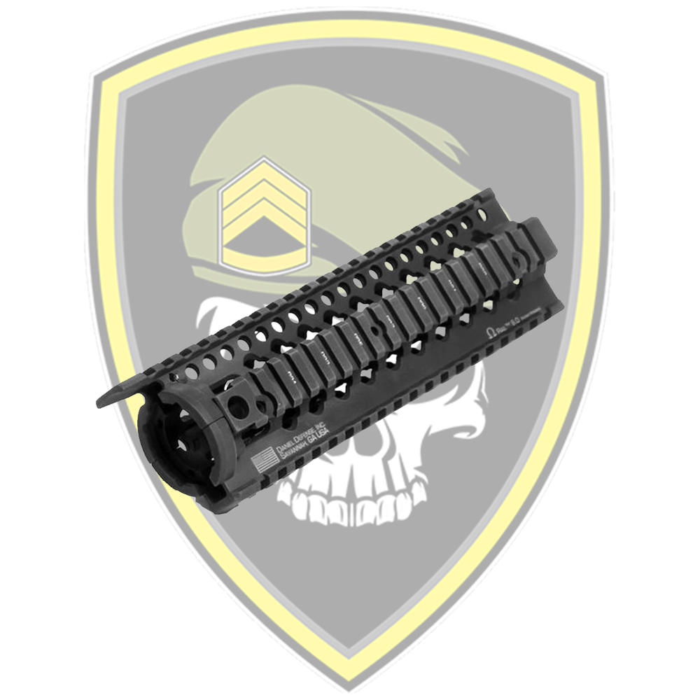 Black Daniel Defense Omega METAL QUAD RAIL HANDGUARD - Command Elite Hobbies