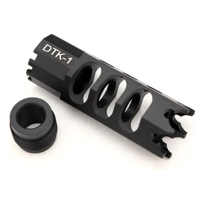 DTK-1 CNC Alloy Flash Hider For AK74U Gel Blaster Upgrade 14mm Threaded - Command Elite Hobbies