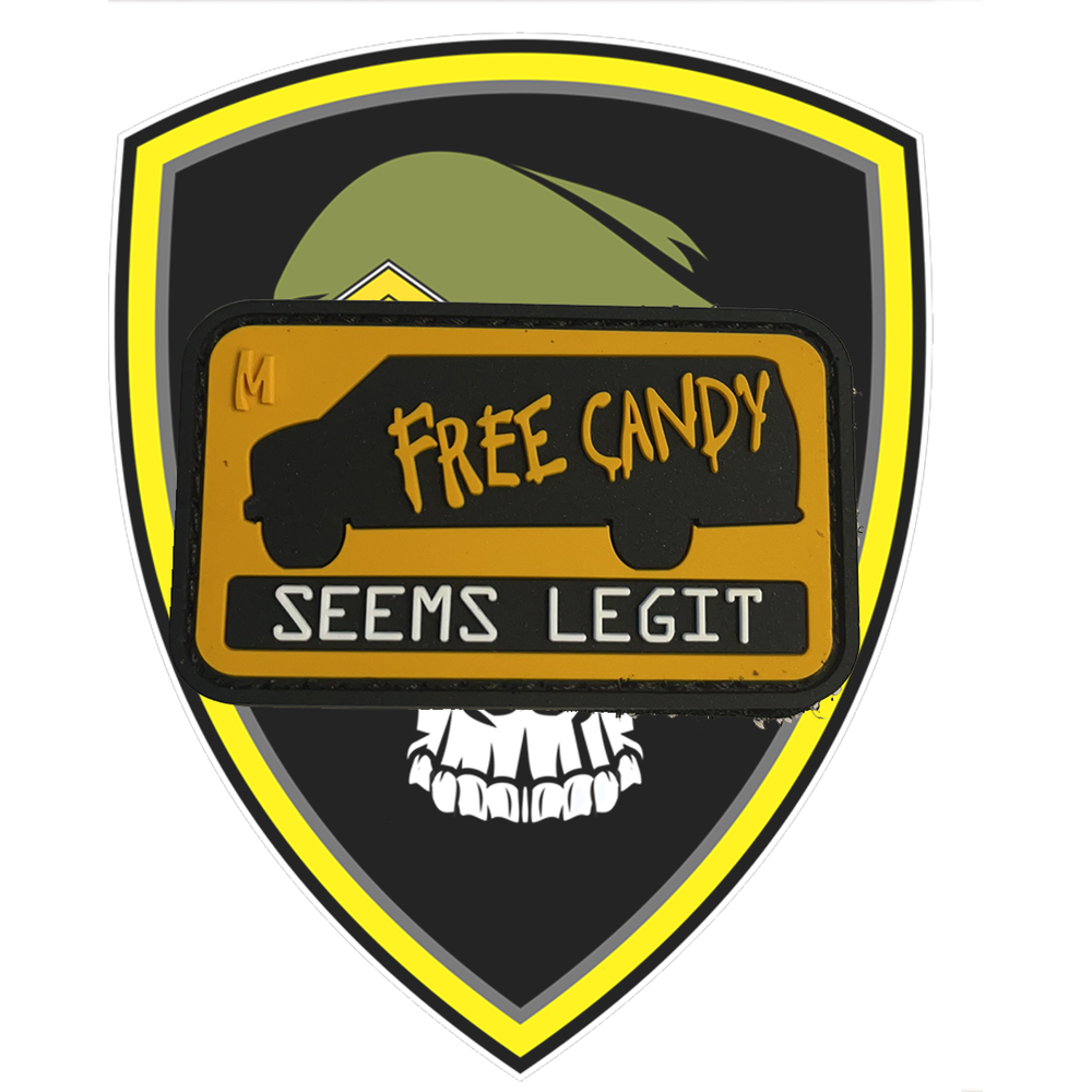 Free Candy, Seems Legit Velcro Patch - Command Elite Hobbies