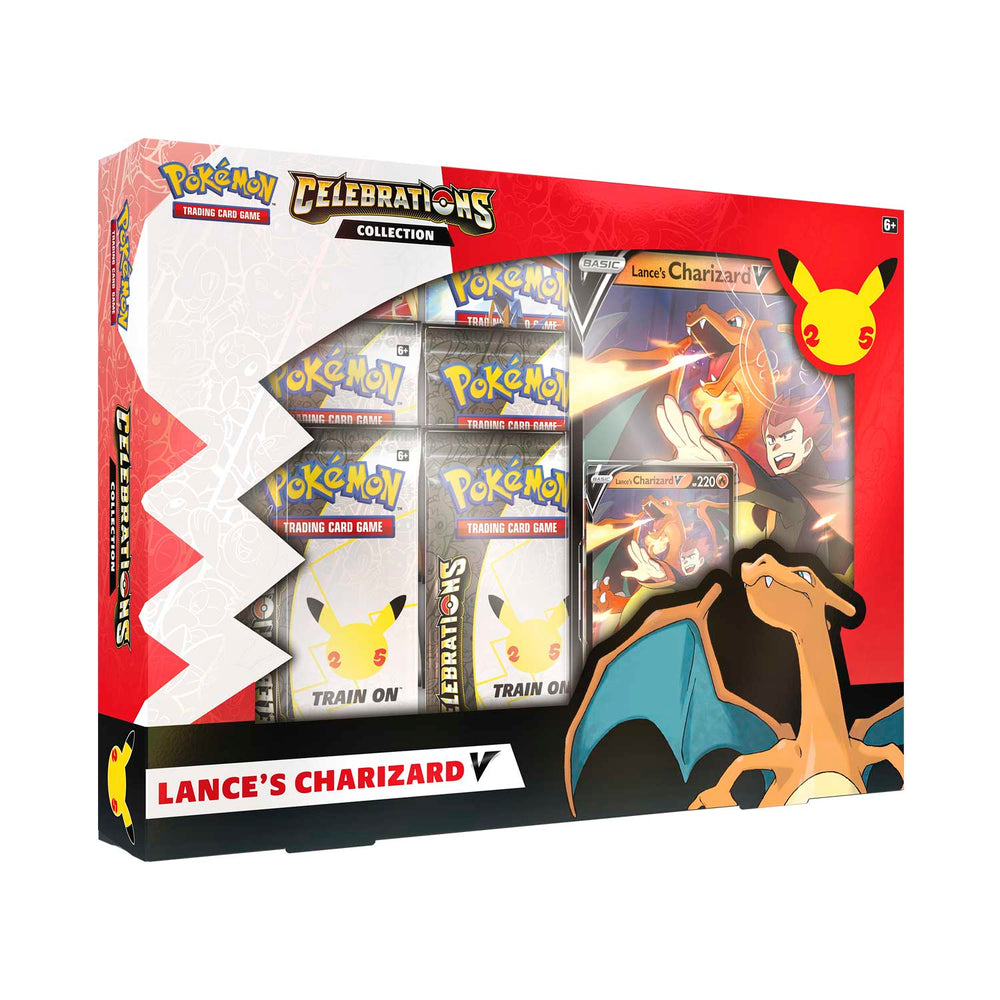 Pokemon TCG Celebrations V Box - Lance's Charizard V - Command Elite Hobbies