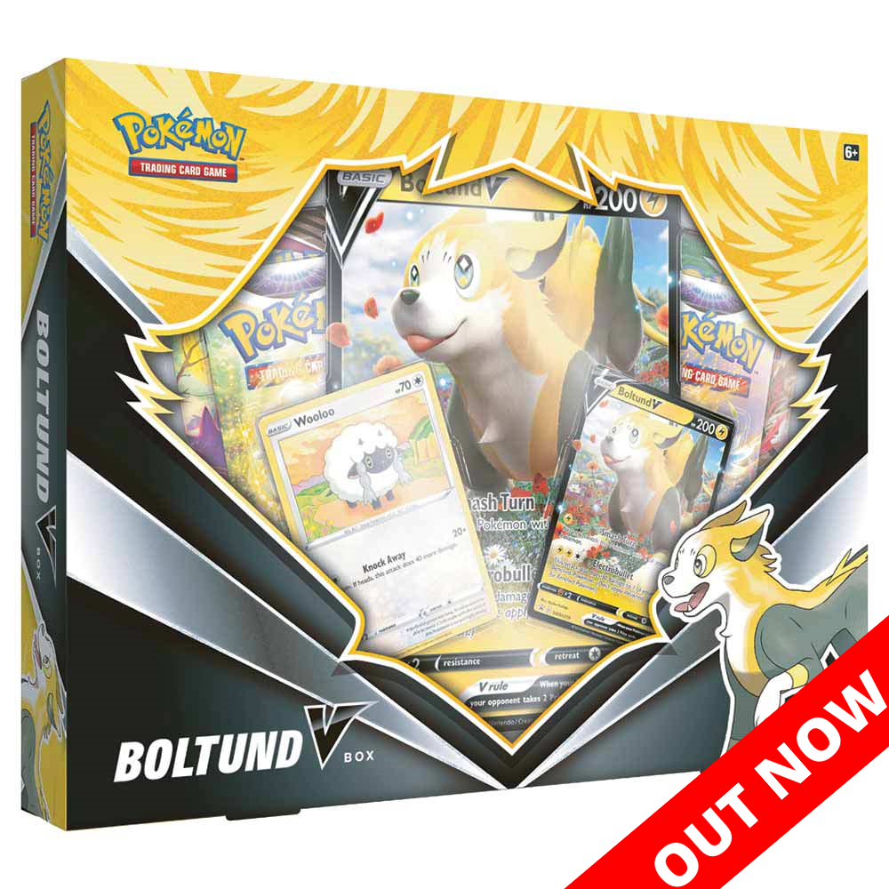 Pokémon TCG Sword & Shield Boltund V Box - Command Elite Hobbies