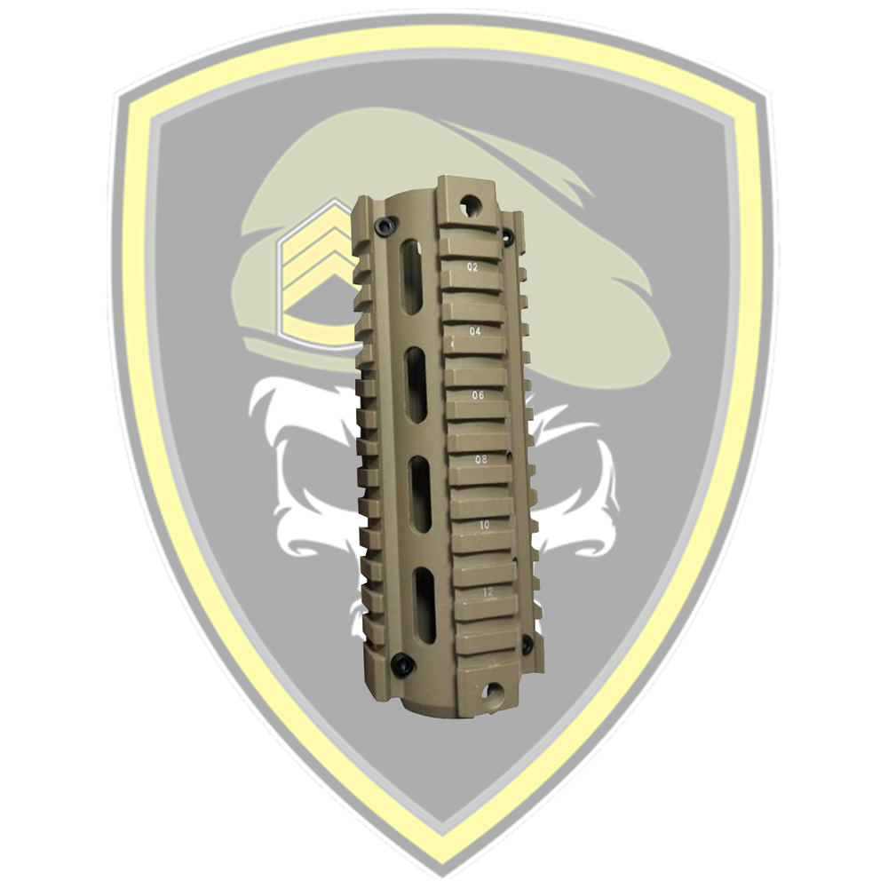 Quad Rail Handguard - Tan 7 inch - Command Elite Hobbies