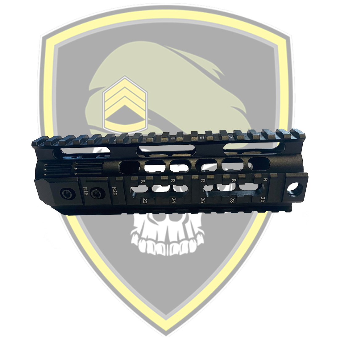 SKELETONIZED METAL QUAD RAIL HANDGUARD