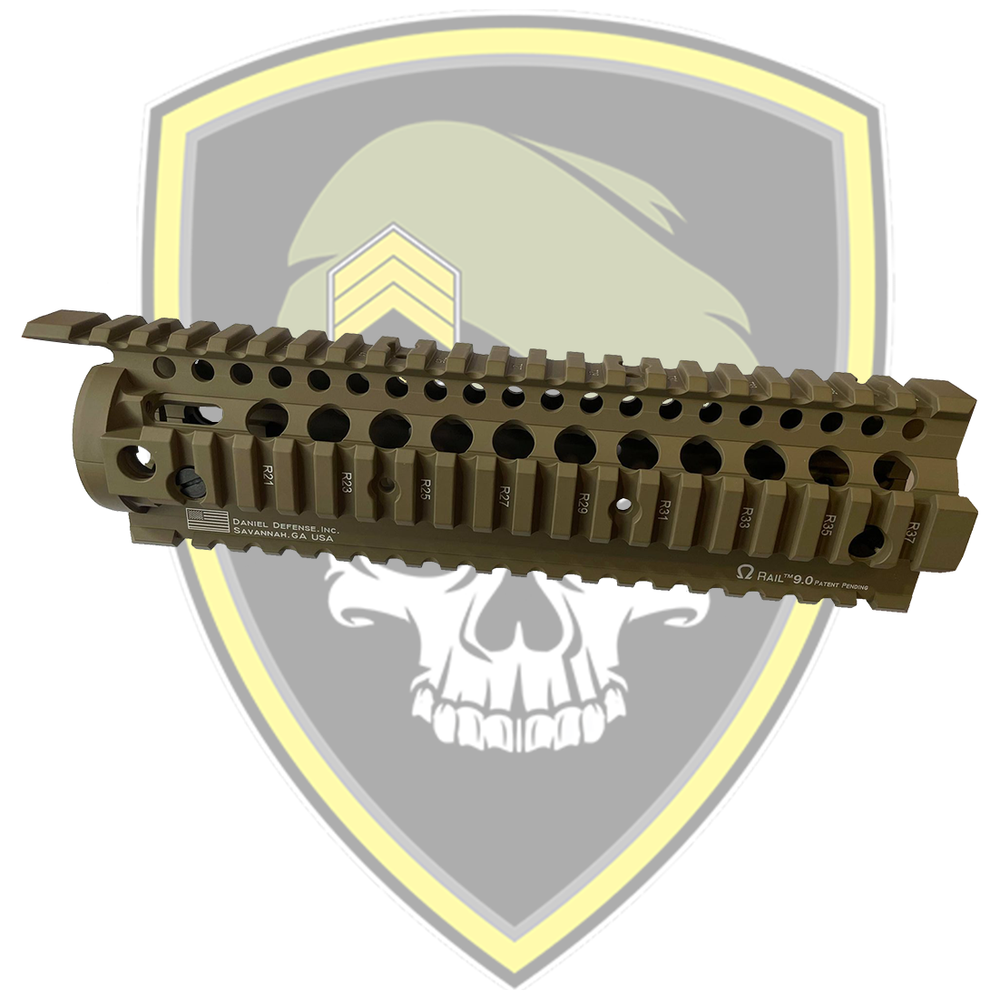 TAN Daniel Defense Omega METAL QUAD RAIL HANDGUARD - Command Elite Hobbies