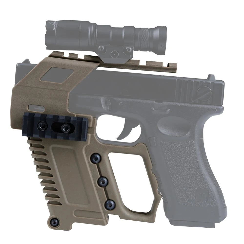 
                  
                    Glock Gel Blaster Pistol Carbine Kit Quick Reload For G17 G18 G19 (Colour: Tan) - Command Elite Hobbies
                  
                