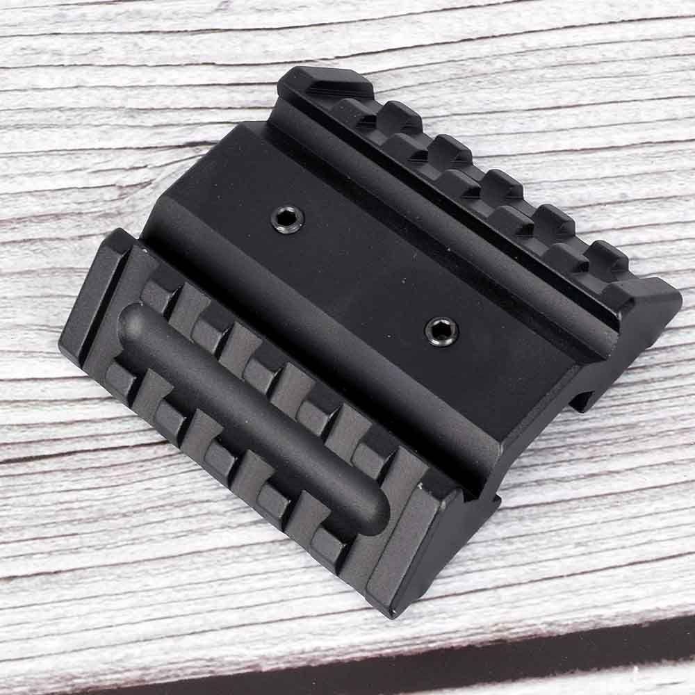 Low Profile 45 Degree Offset Dual Side 20mm Rail Picatinny Mount - Command Elite Hobbies