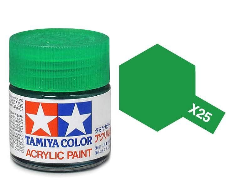 Tamiya Acrylic Mini x-25 CLEAR GREEN - Command Elite Hobbies